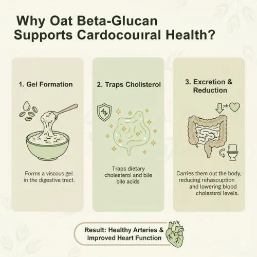Why Oat Beta Glucan Supports Cardiovascular Health?