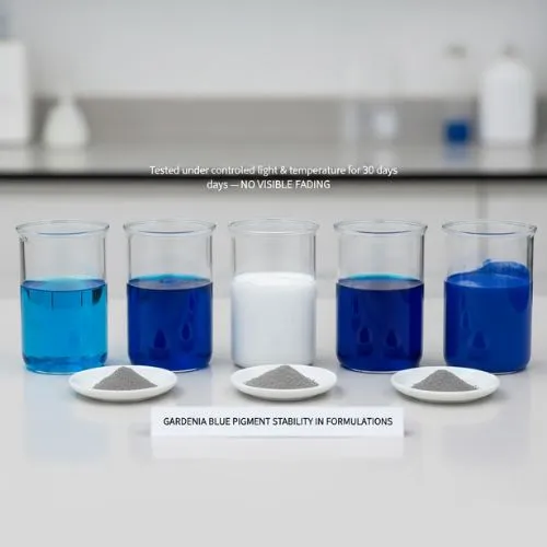 Gardenia Blue Pigment Stability in Formulations