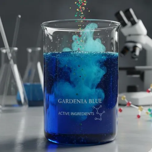 Combining Gardenia Blue Pigment with Active Ingredients