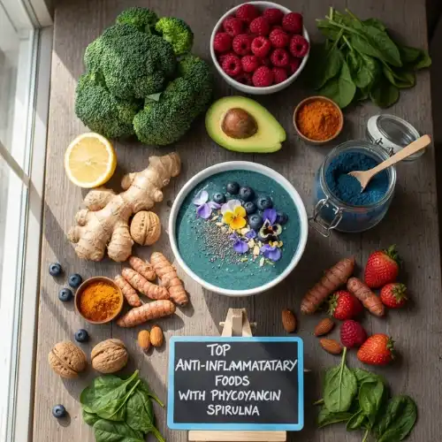 Top Anti-Inflammatory Foods with Phycocyanin Spirulina