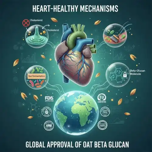 Heart-Healthy Mechanisms and Global Approval of Oat Beta Glucan