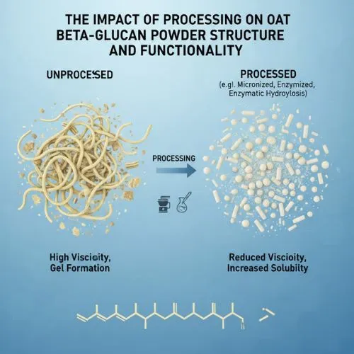The Impact of Processing on Oat Beta Glucan Structure and Functionality