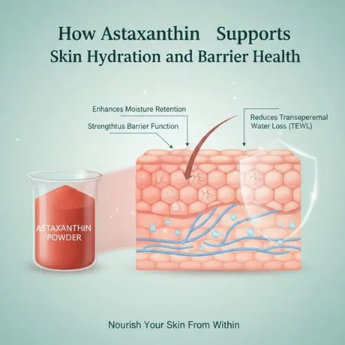 How Astaxanthin Powder Supports Skin Hydration and Barrier Health How Astaxanthin Powder Supports Skin Hydration and Barrier Health