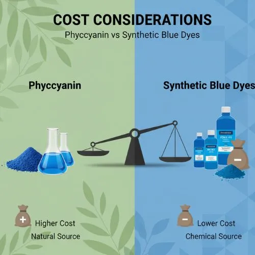 Cost Considerations Phycocyanin vs. Synthetic Blue Dyes