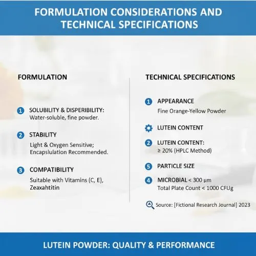 Formulation Considerations and Technical Specifications Formulation Considerations and Technical Specifications
