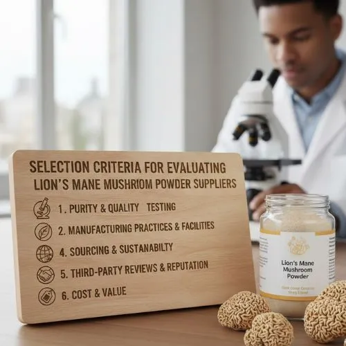 Selection Criteria for Evaluating Lion's Mane Mushroom Powder Suppliers