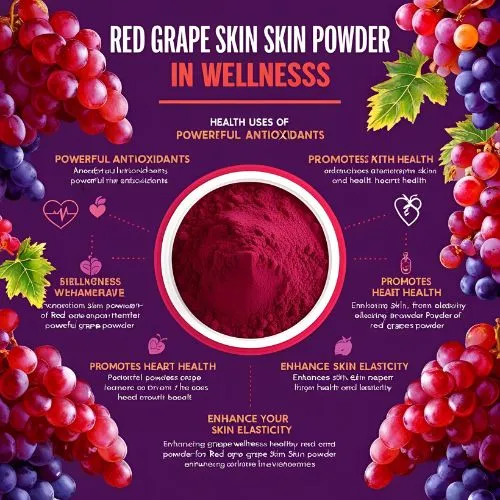 Uses of Red Grape Skin Powder in Wellness  Uses of Red Grape Skin Powder in Wellness