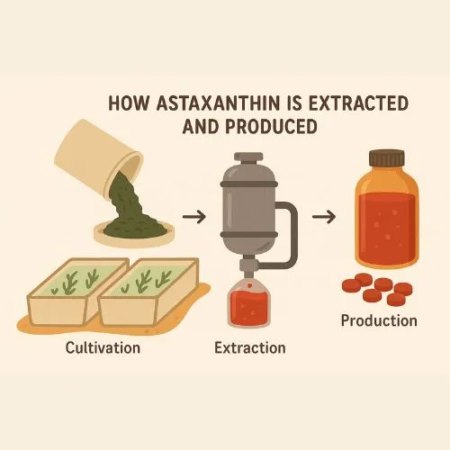 Astaxanthin is Extracted and Produced