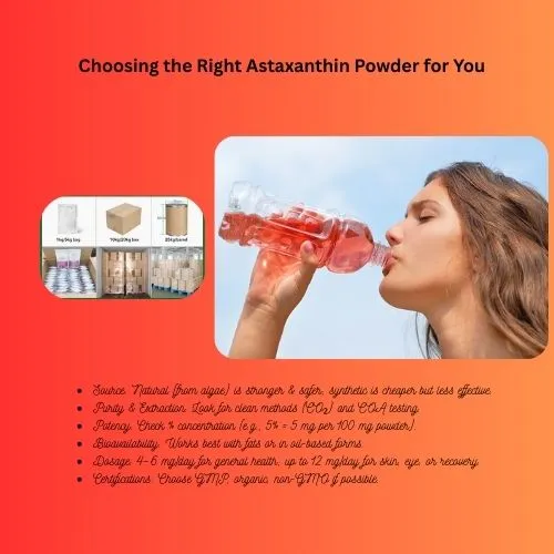 Choosing the Right Astaxanthin Powder for You Choosing the Right Astaxanthin Powder for You