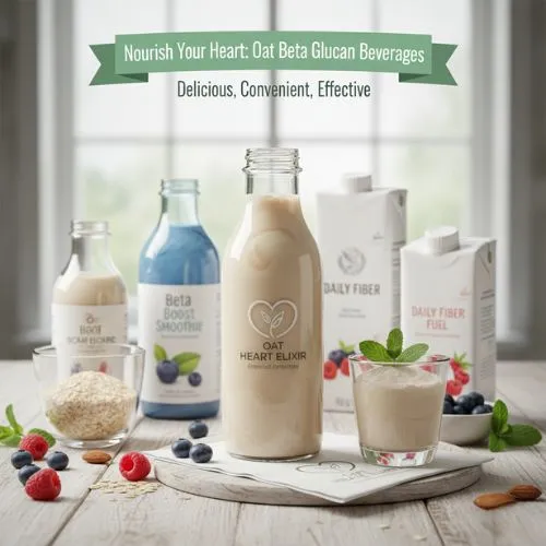 Functional beverages with oat beta glucan Functional beverages with oat beta glucan