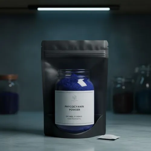 Optimal storage to prevent phycocyanin loss Optimal storage to prevent phycocyanin loss