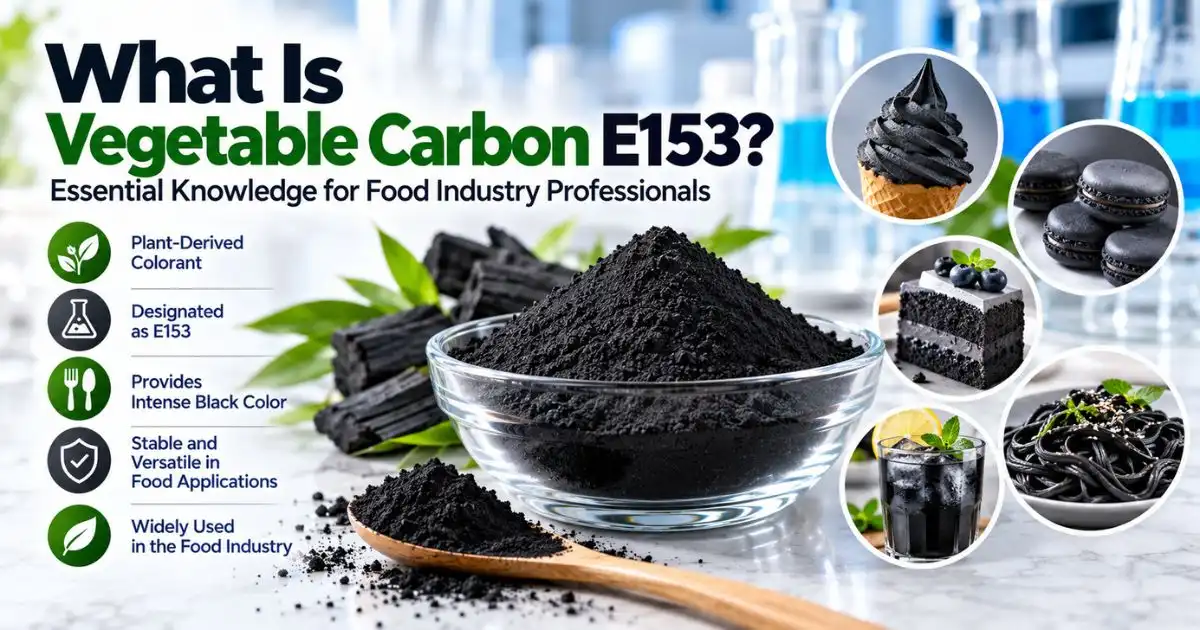what is vegetable carbon E153