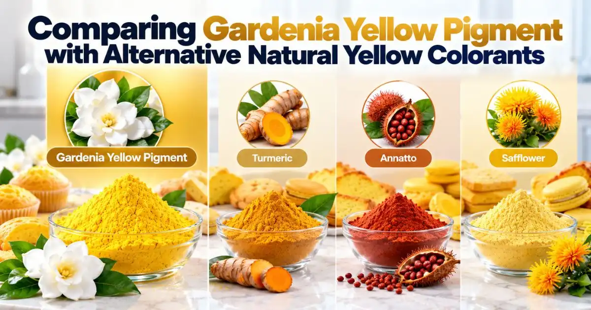 comparing gardenia yellow pigment with alternate comparing gardenia yellow pigment with alternate