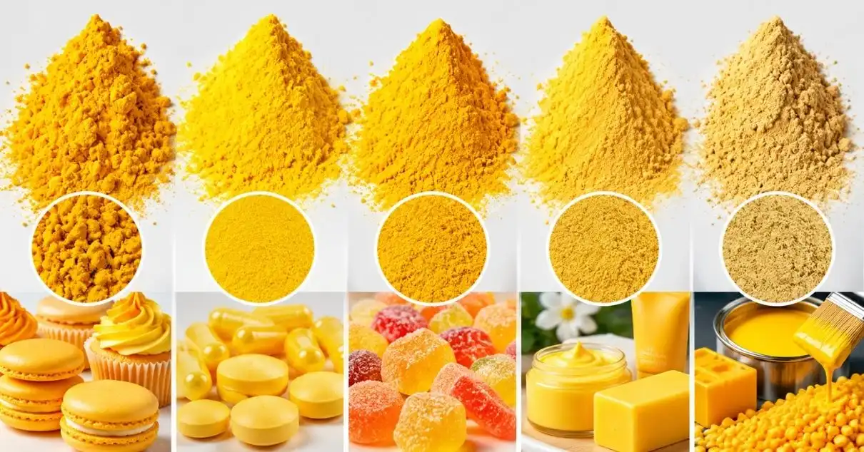 Comparing Gardenia Yellow Pigment with Other Yellow Pigments