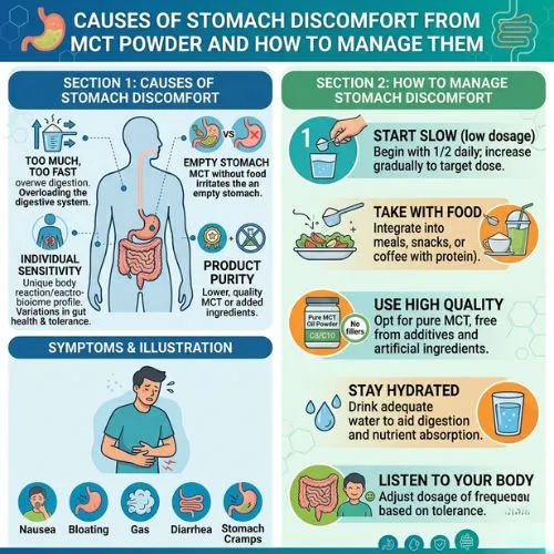 mct powder causes of stomach