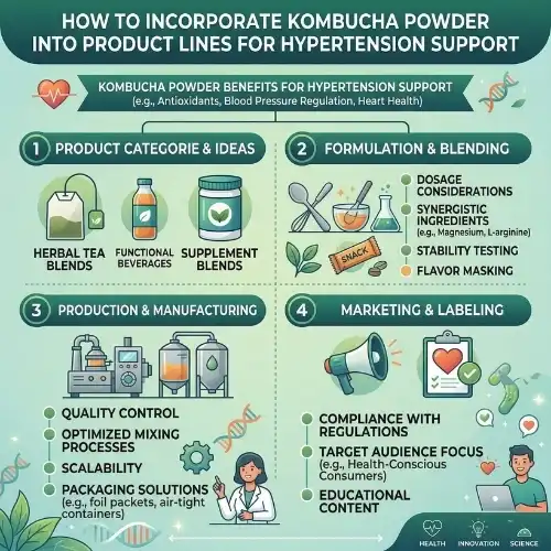 How to Incorporate Kombucha Powder into Product Lines for Hypertension Support