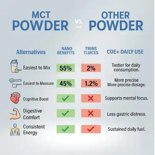 Comparing MCT Powder with Other Alternatives for Daily Use