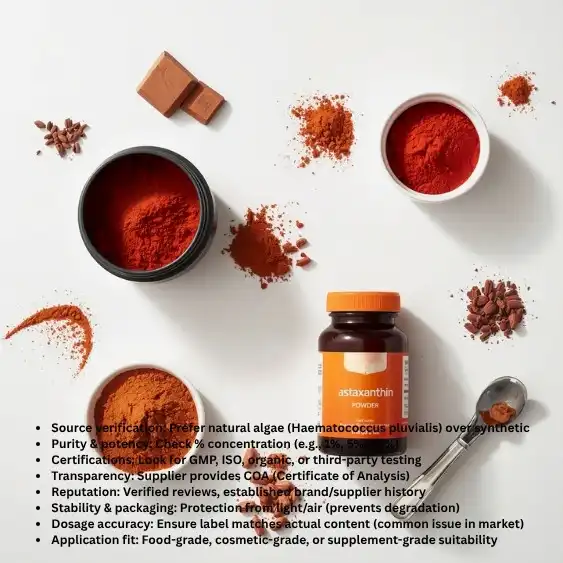 How to Evaluate Astaxanthin Powder Suppliers and Brands How to Evaluate Astaxanthin Powder Suppliers and Brands