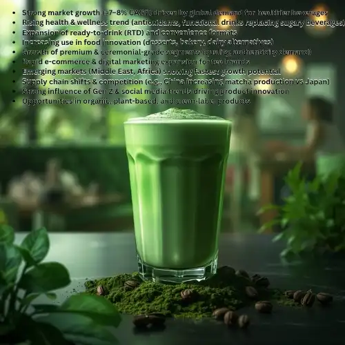 Future Trends and Strategic Opportunities in the Matcha and Green Tea Market