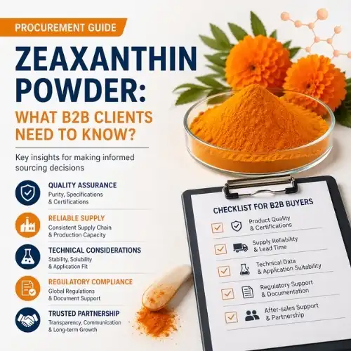 Procurement Guide for Zeaxanthin Powder What B2B Clients Need to Know