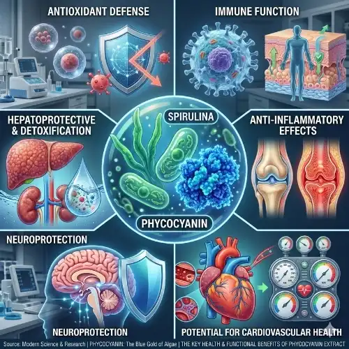 The Key Health and Functional Benefits of Phycocyanin Extract