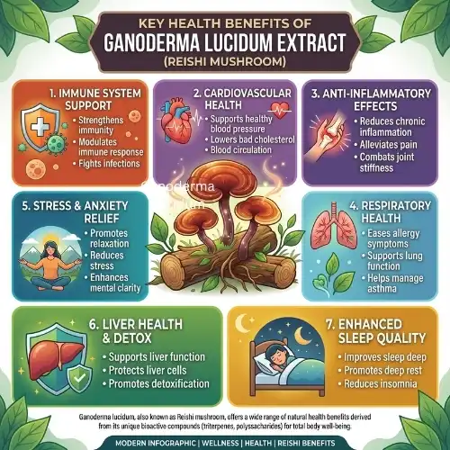 Key Health Benefits of Ganoderma Lucidum Extract for the Body Key Health Benefits of Ganoderma Lucidum Extract for the Body