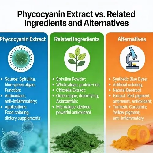 Phycocyanin Extract vs. Related Ingredients and Alternatives