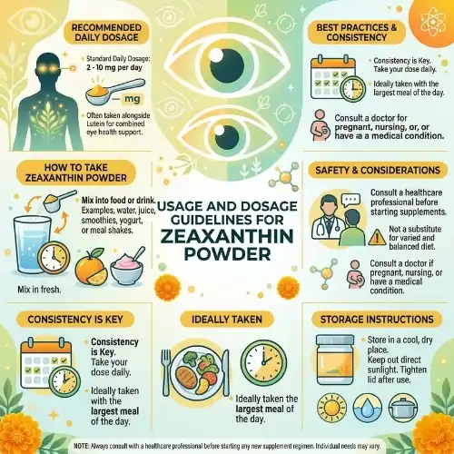 Usage and Dosage Guidelines for Zeaxanthin Powder Usage and Dosage Guidelines for Zeaxanthin Powder