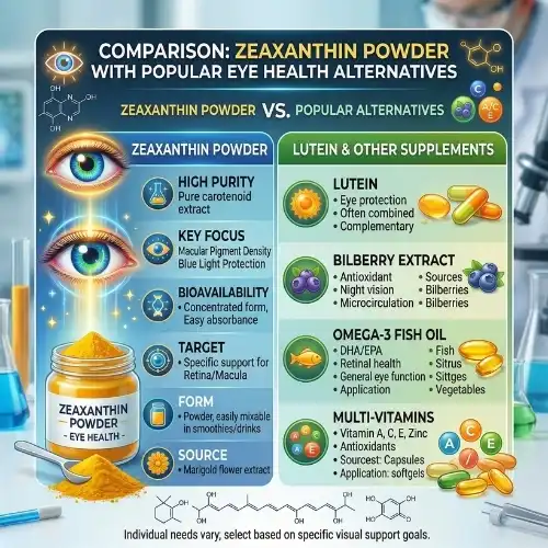 Comparing Zeaxanthin Powder with Alternatives