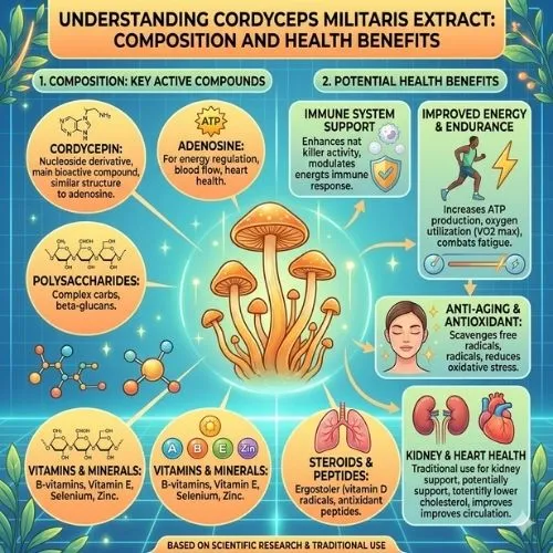 Understanding Cordyceps Militaris Extract Composition and Health Benefits