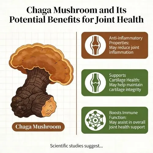 Chaga Mushroom and Its Potential Benefits for Joint Health Chaga Mushroom and Its Potential Benefits for Joint Health