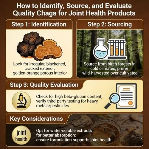 How to Identify, Source, and Evaluate Quality Chaga for Joint Health Products