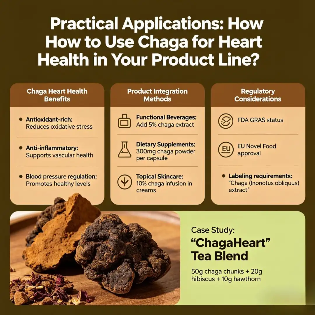 Practical Applications How to Use Chaga for Heart Health in Your Product Line Practical Applications How to Use Chaga for Heart Health in Your Product Line