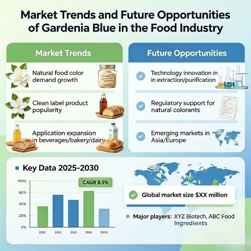 Market Trends and Future Opportunities of Gardenia Blue in the Food Industry