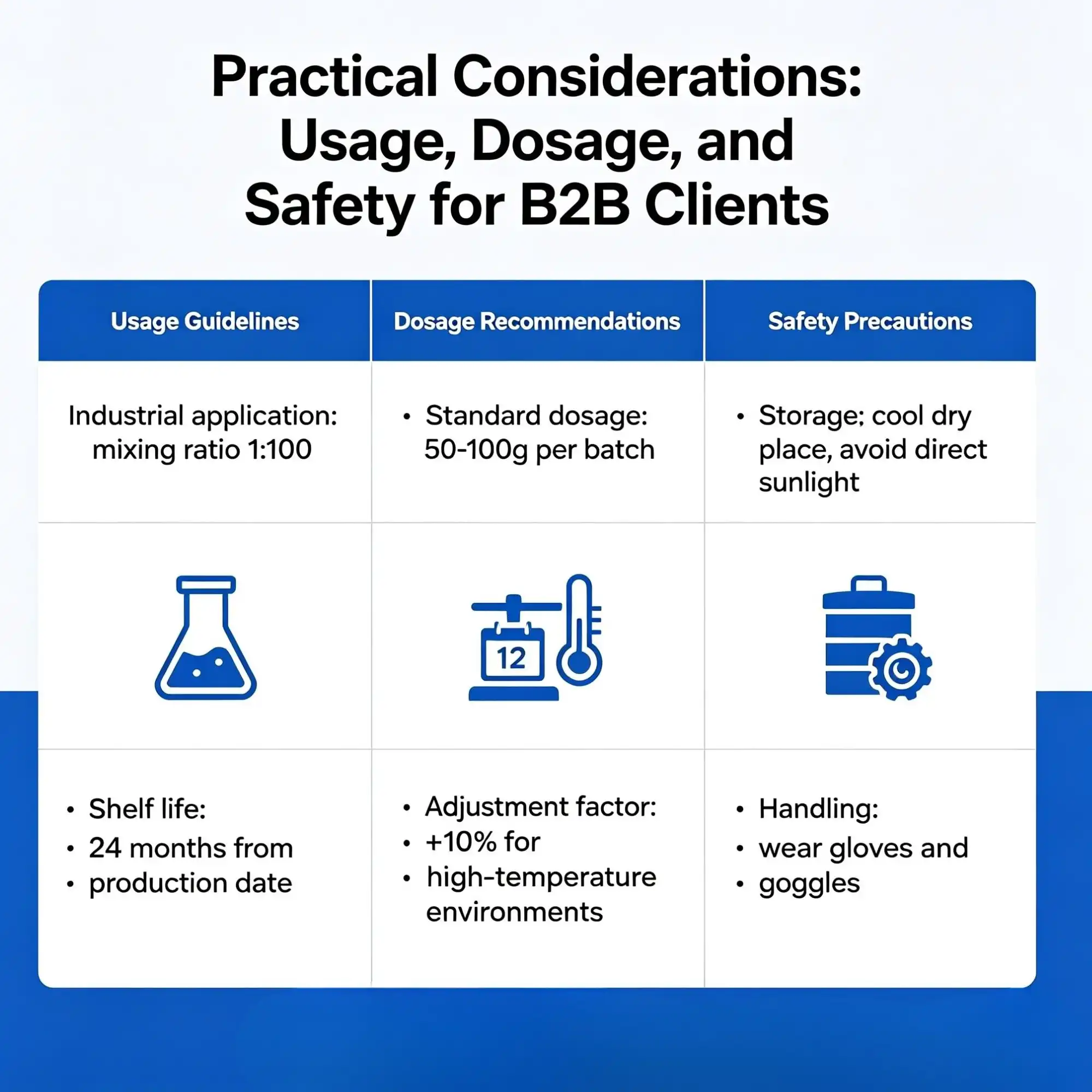 Practical Considerations Usage, Dosage, and Safety for B2B Clients
