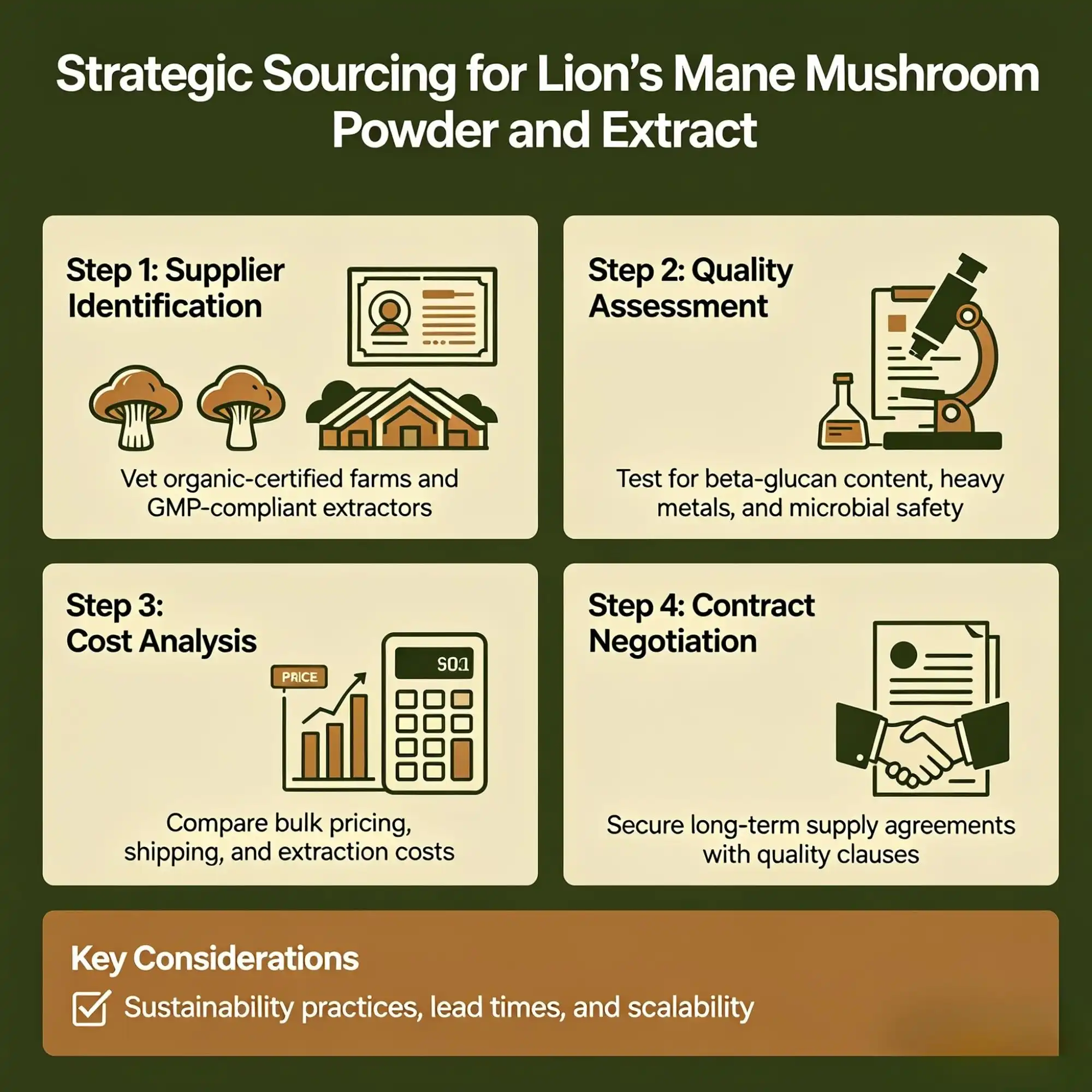 Strategic Sourcing for Lion's Mane Mushroom Powder and Extract