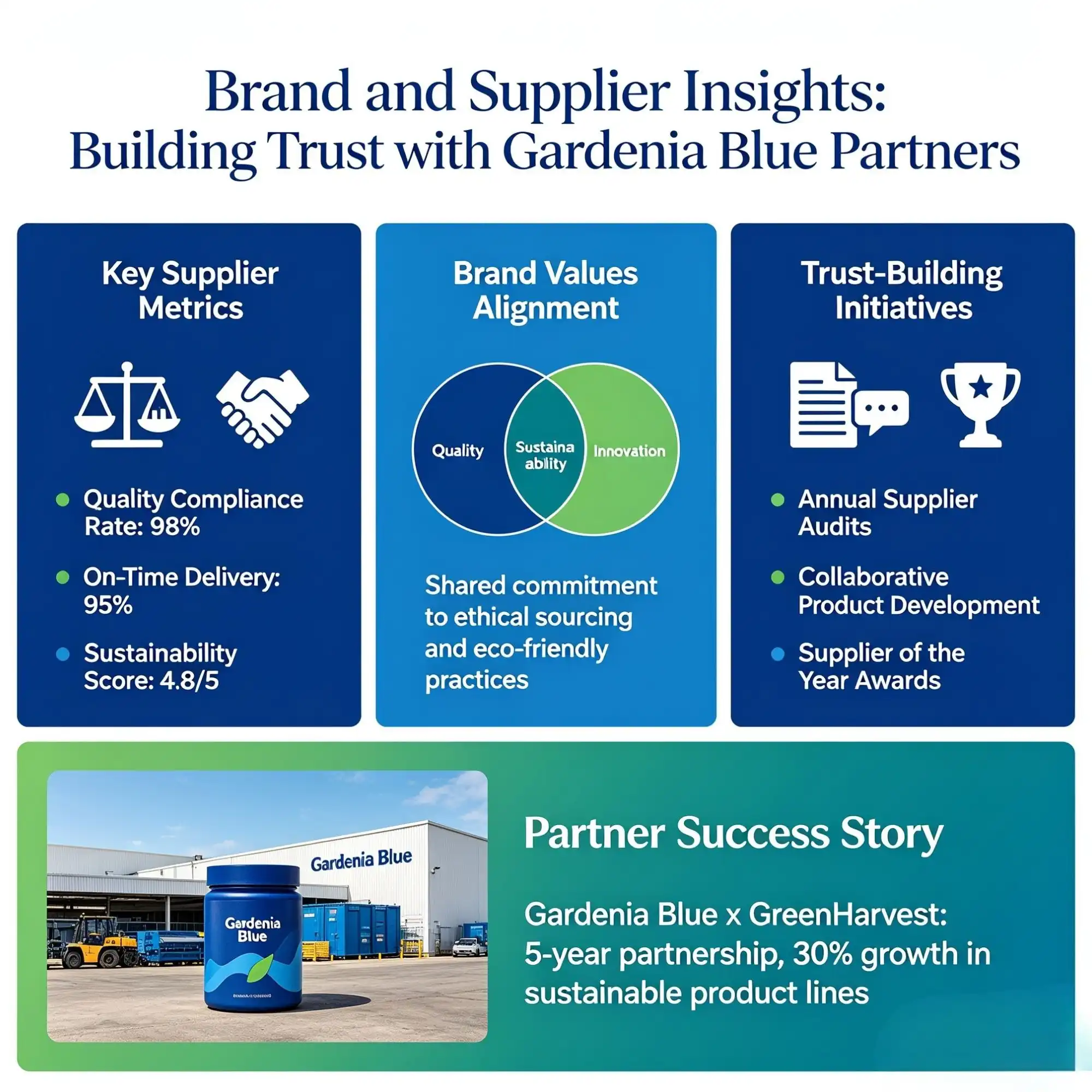 Brand and Supplier Insights  Building Trust with Gardenia Blue Partners
