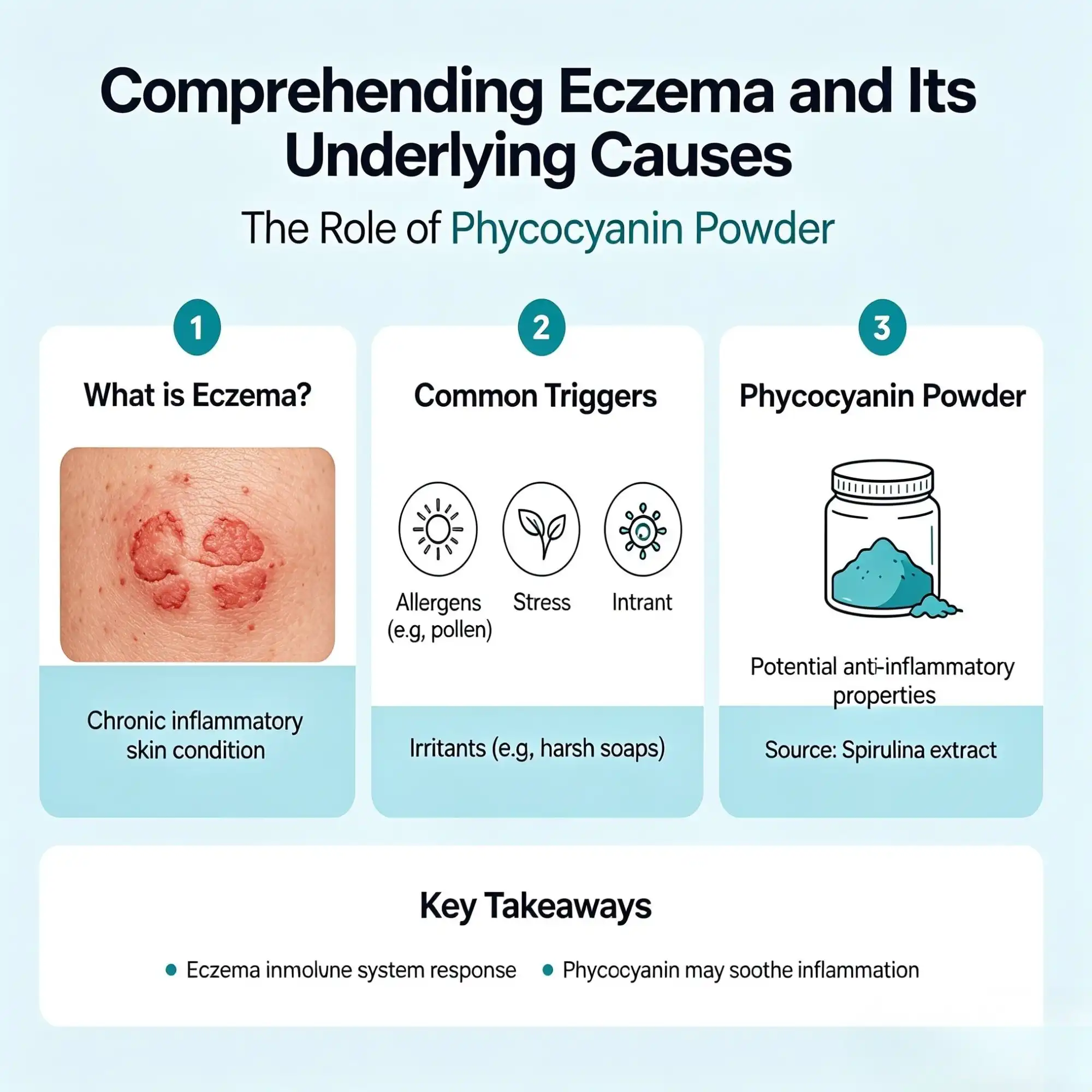 comprehending eczema phycocyanin