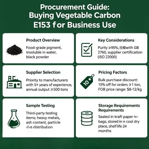 Procurement Guide Buying Vegetable Carbon E153 for Business Use
