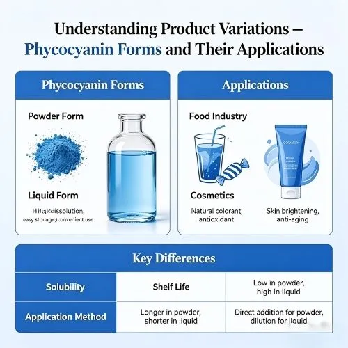 Understanding Product Variations – Phycocyanin Forms and Their Applications