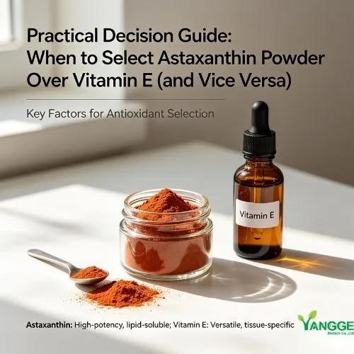Practical Decision Guide When to Select Astaxanthin Powder Over Vitamin E (and Vice Versa)