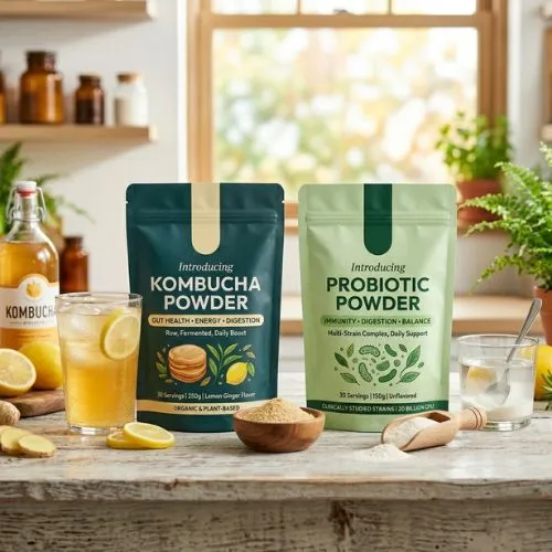 Introducing Kombucha Powder and Probiotic Powder