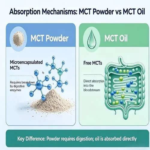 Absorption Mechanisms MCT Powder vs MCT Oil