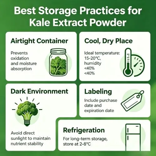 Best Storage Practices for Kale Extract Powder Best Storage Practices for Kale Extract Powder