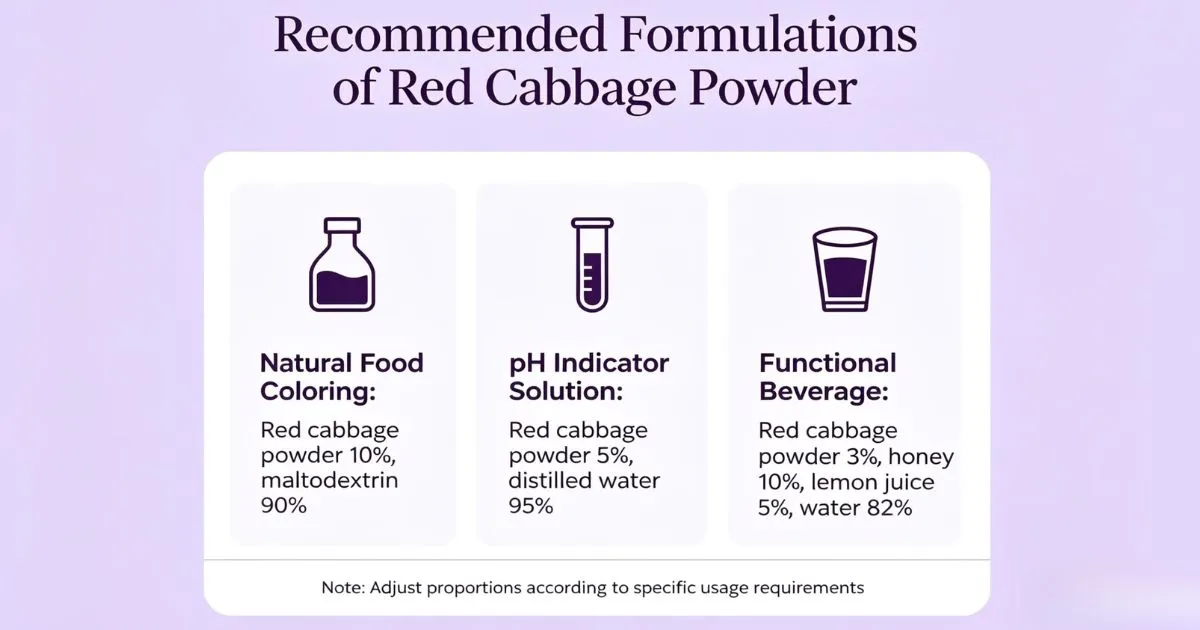 Recommended Formulations Recommended Formulations