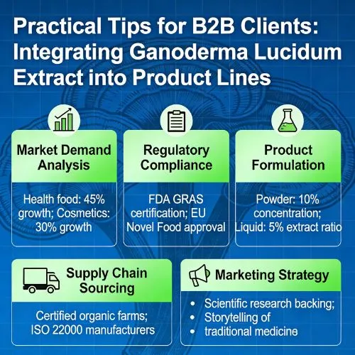 Practical Tips for B2B Clients Integrating Ganoderma Lucidum Extract into Product Lines Practical Tips for B2B Clients Integrating Ganoderma Lucidum Extract into Product Lines