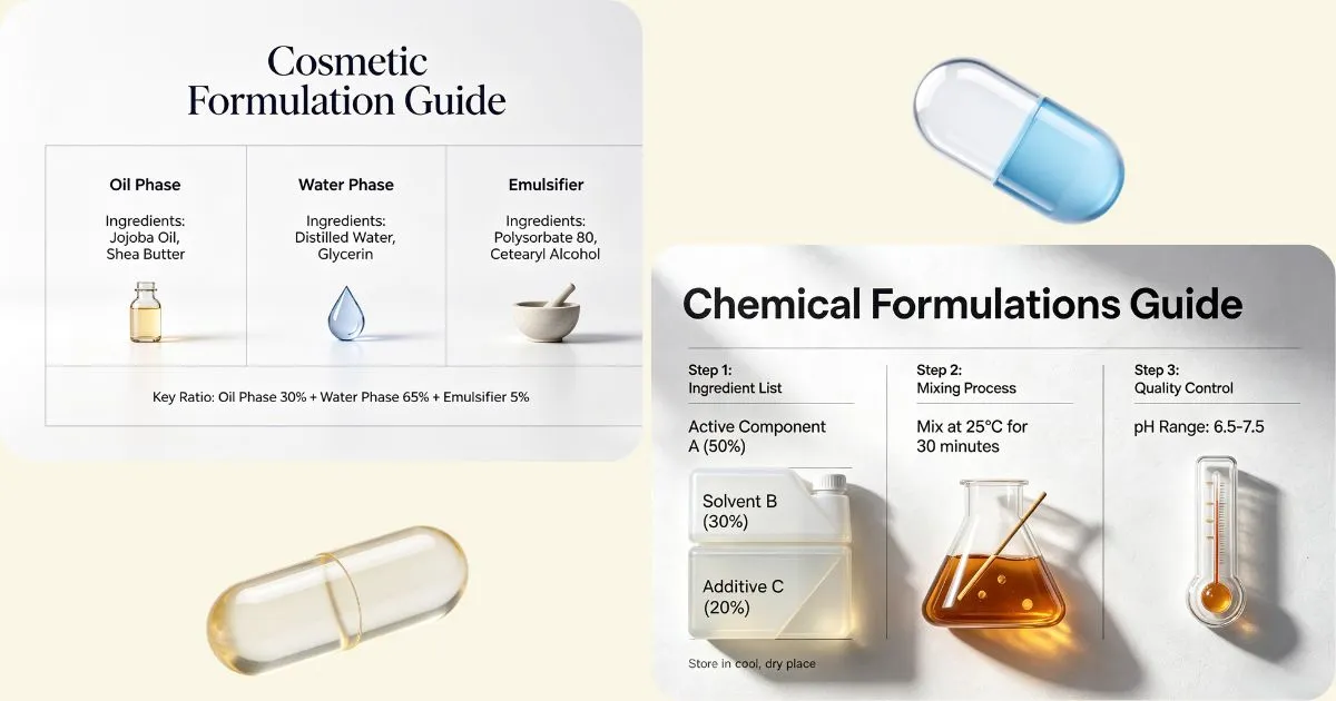 gardenia blue powder formulations