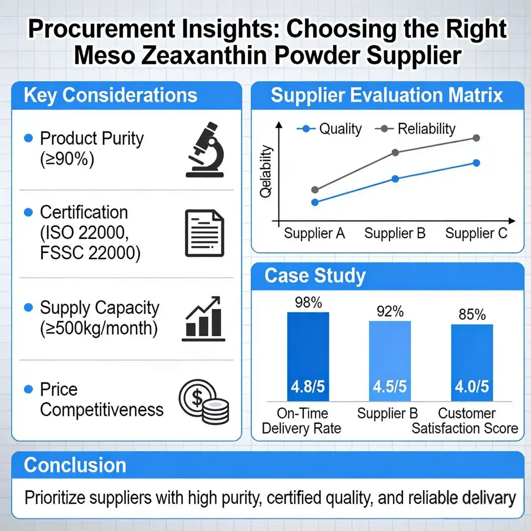 Procurement Insights Choosing the Right Meso Zeaxanthin Powder Supplier