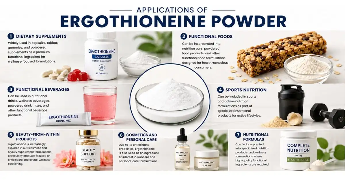 Ergothioneine Powder applications Ergothioneine Powder applications