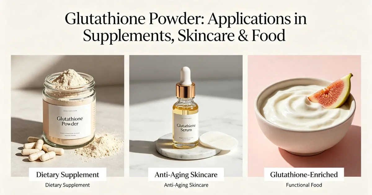 glutathione powder applications
